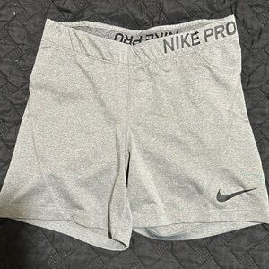 Medium grey Nike Pro shorts